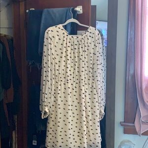 H&M cream with Polk dots